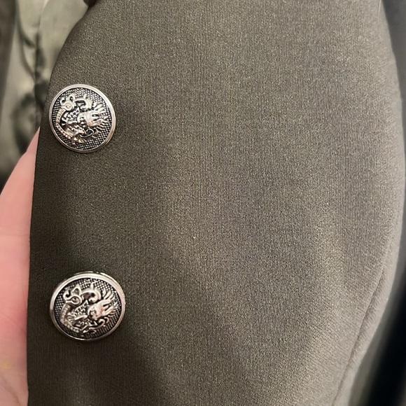 Sz M Women’s military-style blazer army green - Picture 5 of 6